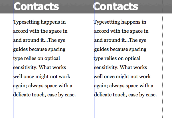 Typesetting with Guides