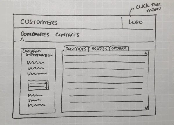 FileMaker design on Whitelines paper
