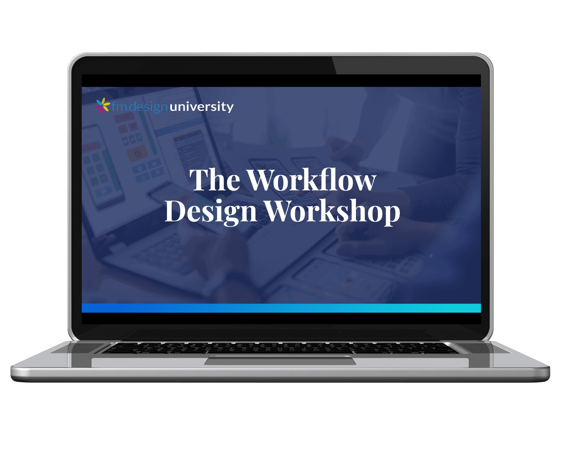 The Workflow Design Workshop Laptop Mockup