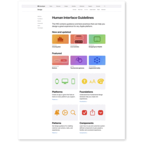 Apple Human Interface Guidelines Screenshot 1