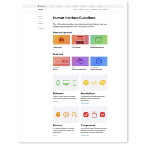 Apple Human Interface Guidelines Screenshot 1